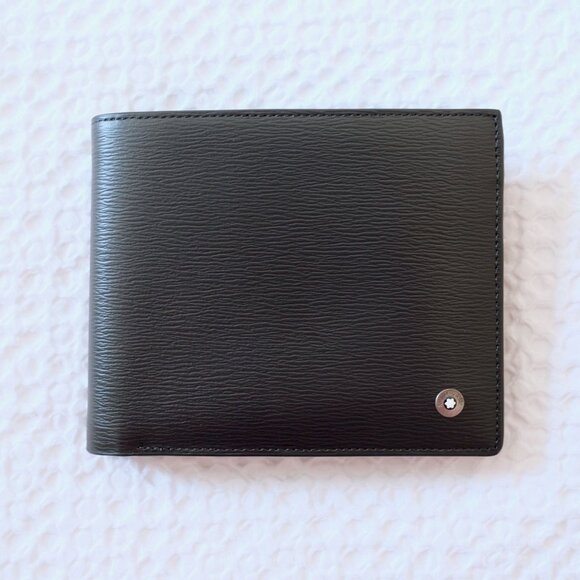 MONT BLANC Westside Black 12cc Bifold Wallet NEW - Picture 2 of 14
